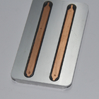 Al6063 T6 Aluminum Copper Heatsink , Copper Pipe Flattened Aluminum Base Plate