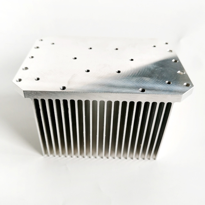 Efficient Aluminum Extruded Heat Sink -40 To 85°C For Heat Dissipation Silver Color
