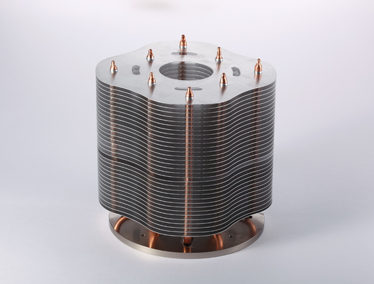 Anti Anodizing Copper Heat Pipe Heatsink High Power With Aluminum Plate