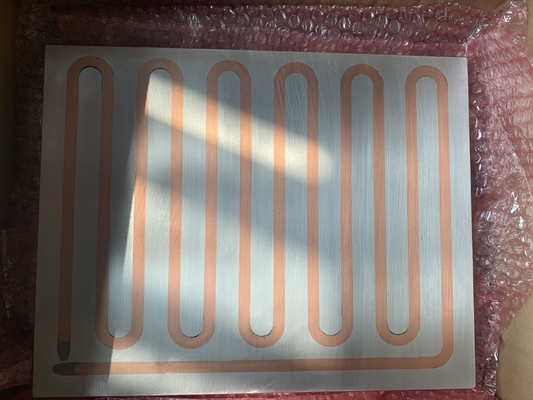 Plat de refroidissement par liquide intégré de refroidissement par l'eau de systèmes Peltier avec des tuyaux d'en cuivre de Burried