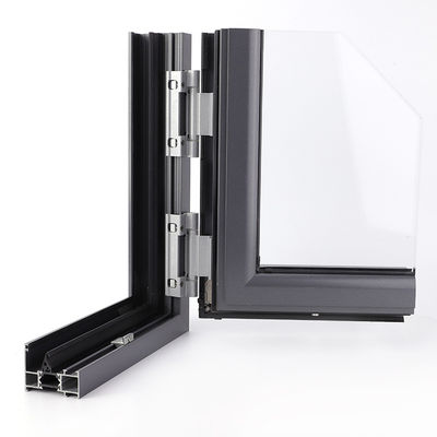 Slot Alloy Extrusion Profiles , Sand Balst Aluminum Door Frame Extrusions